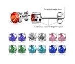 YELLOW CHIMES SWAROVSKI ELEMENTS 7 Days Earrings Set with 18K Platinum Plating in 7 Beuatiful English Colors in Elegant Box for Girls and Women - Fast Shipping to USA & Canada - Image 7