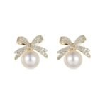 Shining Diva Fashion Latest Stylish Crystal Pearl Earrings for Women and Girls (16116er) - Fast Shipping to USA & Canada