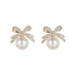 Shining Diva Fashion Latest Stylish Crystal Pearl Earrings for Women and Girls (16116er) - Fast Shipping to USA & Canada