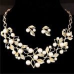 YouBella Gifts Stylish Latest Traditional Gold Plated Pearl Choker Jwell Necklace Jewellery Set with Earrings for Girls and Women - Fast Shipping to USA & Canada - Image 4