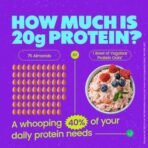 Yogabar High Protein Oats 850gm, Fruit & Super Seeds Pack of 2 | 23g Protein, Breakfast Cereals Oatmeal For Weight Management | Complete and Pure Protein Blend with Whey + Soy - Fast Shipping to USA & Canada - Image 4