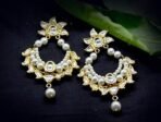 AccessHer Gold Plated Traditional Ethnic Kundan Chaandbali Earrings for Women - Fast Shipping to USA & Canada - Image 5
