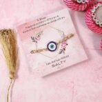 SALTY Evil Eye Designer Rakhi Gift Pack (Set of 1) - Fast Shipping to USA & Canada - Image 4