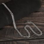 Fashion Frill Trendy Pendant For Men Silver Chain Necklace Jewellery | Silver Plated Stainless Steel | Neck Accessories | Birthday Gift for Husband & Boyfriend - Fast Shipping to USA & Canada - Image 6