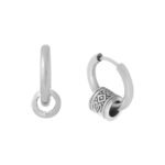 Yellow Chimes Hoop Earrings for Men Western Style 316L Stainless Steel Silver Hoops Earrings for Men and Women - Fast Shipping to USA & Canada