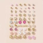 Fashion Frill Earrings For Women Fashion Butterfly Flower Studs Earrings For Women Girls Love Gifts Earrings Combo Set Jewellery 30 Pair of Earrings - Fast Shipping to USA & Canada - Image 3