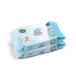 Mother Sparsh 98% Water Based Baby Wipes I Wet wipes made with Plant Fabric I 60 Pcs wipes (Combo Offer Pack of 2) - Fast Shipping to USA & Canada