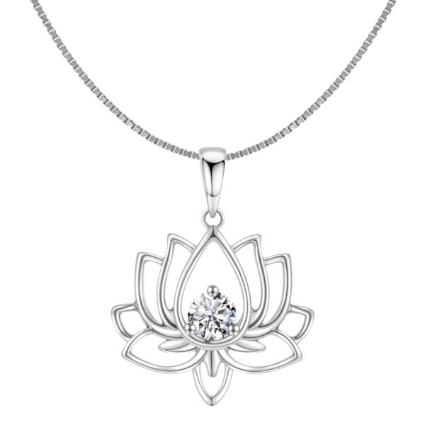 HighSpark 925 Silver Lotus Pendant - Fast Shipping to USA & Canada
