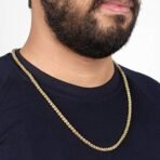 Fashion Frill Elegant Gold Plated Jewellery Neck Chain for Men Women Girls Boys Jewelry Light Weighted - Fast Shipping to USA & Canada - Image 6