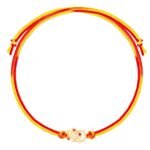 GIVA 925 Silver Ganesha Motif Golden Rakhi | Gifts for Men and Boys | Quirky Rakshabandhan Rakhi for Brother | Silver Rakhi for Boys & Men With Certificate of Authenticity and 925 Stamp