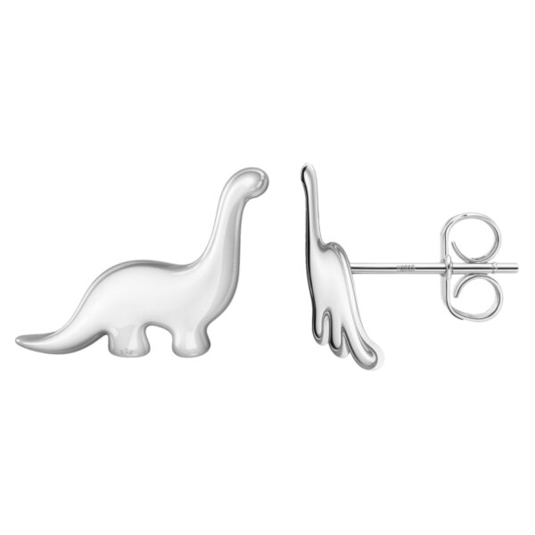 HIGHSPARK 925 Silver Dinosaur Earrings - Fast Shipping to USA & Canada