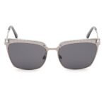 SWAROVSKI Women Non-Polarized Heart Shape Sunglasses Smoke Lens Color, Grey, Medium - Fast Shipping to USA & Canada