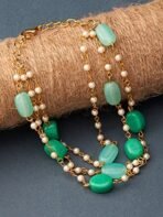 ZAVERI PEARLS Green Multistrand Beaded Ethnic Bracelet For Women-ZPFK13619 - Fast Shipping to USA & Canada - Image 4
