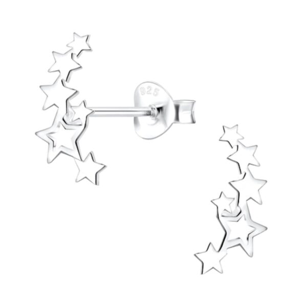 HIGHSPARK 925 Silver Star Stud Earrings - Fast Shipping to USA & Canada