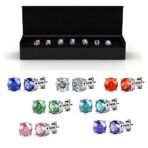 YELLOW CHIMES SWAROVSKI ELEMENTS 7 Days Earrings Set with 18K Platinum Plating in 7 Beuatiful English Colors in Elegant Box for Girls and Women - Fast Shipping to USA & Canada - Image 3