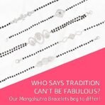 ANAYRA Fine Silver Jewellery Classic Pure Silver Mangalsutra Bracelet for Women | Hand Mangalsutra Gift - Fast Shipping to USA & Canada - Image 6