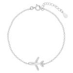 GIVA 925 Silver Aeroplane Kids Bracelet, Adjustable | Gifts for Women and Girls | With Certificate of Authenticity and 925 Stamp | 6 Months Warranty*