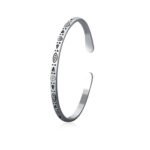 SALTY Alpha Sleek Stainless Steel Cuff Bracelet for Men - Fast Shipping to USA & Canada