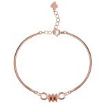 GIVA 925 Silver Rose Gold Reel Bracelet, Adjustable Gifts for Girlfriend, Gifts for Women & Girls| With Certificate of Authenticity and 925 Stamp | 6 Month Warranty*