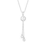 GIVA 925 Silver Elegance On The Rise Necklace| Gifts for Girlfriend, Gifts for Women & Girls| With Certificate of Authenticity and 925 Stamp | 6 Month Warranty