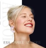 El Regalo Oversized Boho Daisy Flower Earrings- Bridal Statement Enameled Vintage Daisy Flowers Earrings For Haldi, Mehndi and Party - Fast Shipping to USA & Canada - Image 3