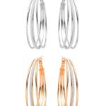 Yellow Chimes Earrings for Women and Girls Fashion Hoop Earrings for Girls | Geometric Circle Shaped Hoops Earrings | Birthday Gift for Girls & Women Anniversary Gift for Wife - Fast Shipping to USA & Canada