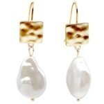 Peora Pearl Studded Gold Plated Drop Earrings Fashion Stylish Jewellry Gift For Girls & Women (PX9E60) - Valentines Gift for Her - Fast Shipping to USA & Canada