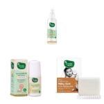 Mother Sparsh Natural Insect Repellent Spray For Babies - 100ml & Tummy Roll On For Baby, Colic Relief- 40ml & Milky Baby Bathing Soap Bar - 75g - Fast Shipping to USA & Canada