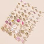 Fashion Frill Earrings For Women Fashion Butterfly Flower Studs Earrings For Women Girls Love Gifts Earrings Combo Set Jewellery 30 Pair of Earrings - Fast Shipping to USA & Canada - Image 4