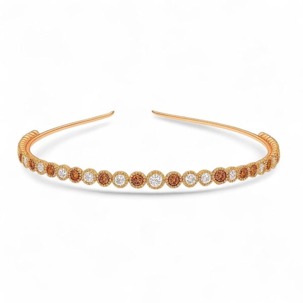 Accessher Gold Plated Rhinestone Hairband/Tiara - Fast Shipping to USA & Canada