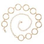 Shining Diva Fashion Metal Waist Belt For Women And Girls | Stylish Belly Chain Kamarband Belt For Dresses Jeans Saree (Gold)(14821Wb) - Fast Shipping to USA & Canada