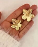 VIEN? Stylish Geometric Flower Petals Statement Stud Earrings Water Resistant Jewelry Stainless Steel Stud Earring - Fast Shipping to USA & Canada - Image 7