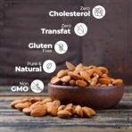 Nature Prime's 100% Natural Premium Californian Almonds,Dried,250GM (JAR PACK) - Fast Shipping to USA & Canada - Image 5