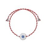 GIVA 925 Silver Evil Eye Rakhi in Silver | Gifts for Men and Boys | Quirky Rakshabandhan Rakhi for Brother | Silver Rakhi for Boys & Men With Certificate of Authenticity and 925 Stamp