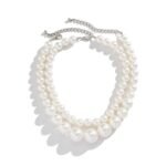 Shining Diva Fashion Set of 2 Latest Stylish Choker Pearl Necklace for Women and Girls - Fast Shipping to USA & Canada
