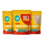 Yogabar 100% Rolled Oats Combo | (Buy 2 Get 1 Free) | Premium Golden Rolled Oats | 400g Each | Helps Weight Loss | Gluten Free with High Fibre - Fast Shipping to USA & Canada - Image 2