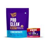 Yogabar ProClean Whey Protein Concentrate 1kg with Free Creatine 114gm - Fast Shipping to USA & Canada