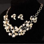 YouBella Gifts Stylish Latest Traditional Gold Plated Pearl Choker Jwell Necklace Jewellery Set with Earrings for Girls and Women - Fast Shipping to USA & Canada - Image 6