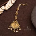 Sasitrends Traditional Gold Plated Temple Designer Maang Tikka for Women and Girls - Fast Shipping to USA & Canada - Image 4