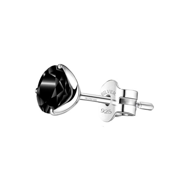 HighSpark 925 Silver Black Martini Stud Earring - Fast Shipping to USA & Canada