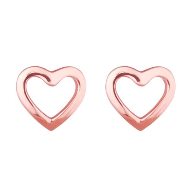 GIVA 925 Silver Rose Gold Charming Love Studs | Gifts for Girlfriend, Gifts for Women and Girls |With Certificate of Authenticity and 925 Stamp | 6 Month Warranty*