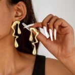 Shining Diva Fashion Latest Stylish Western Set Earrings for Women and Girls (16210er) - Fast Shipping to USA & Canada - Image 3