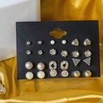 Fashion Frill Exclusive Studs Earrings For Women Fashion Heart Floral Multi Designer Gold Plated Stud Earrings For Women Girls Western Stylish Latest Fancy Earrings Combo Set - Fast Shipping to USA & Canada - Image 6