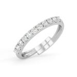 Clara Pure 925 Sterling Silver Minimal Office wear Finger Ring with Adjustable Band | Gift for Women Girls Wife Girlfriend | Multiple Design Options - Fast Shipping to USA & Canada