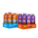 Yogabar Protein Shake Combo Pack | 26g Protein Milkshake with No Added Sugar | 12 Bottles, 250ml each (6 x Double Chocolate & 6 x Cold Coffee) - Fast Shipping to USA & Canada