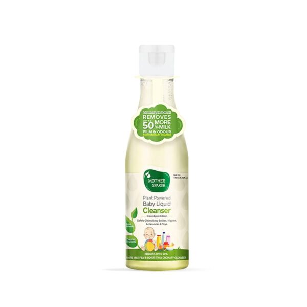 Mother Sparsh Natural Baby Liquid Cleanser 175ml - Fast Shipping to USA & Canada