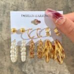 Shining Diva Fashion 12 Pairs Combo Earring Set Latest Stylish Western Earrings for Women and Girls (16142er) - Fast Shipping to USA & Canada - Image 6