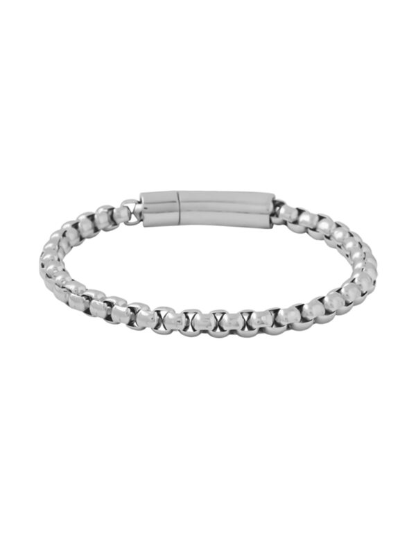 Yellow Chimes Bracelets for Men and Boys Fashion Bracelet for Men |Silver Toned Durable Stainless Steel Chain Bracelet for Men | Birthday Gift for Men and Boys Anniversary Gift for Husband - Fast Shipping to USA & Canada