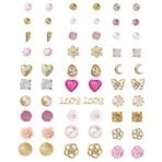 Fashion Frill Earrings For Women Fashion Butterfly Flower Studs Earrings For Women Girls Love Gifts Earrings Combo Set Jewellery 30 Pair of Earrings - Fast Shipping to USA & Canada - Image 2