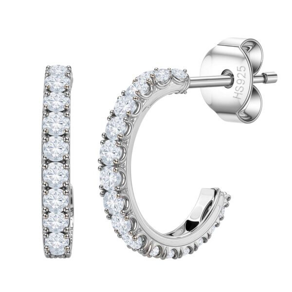 HighSpark 925 Silver Designer Hoop Earrings - Fast Shipping to USA & Canada